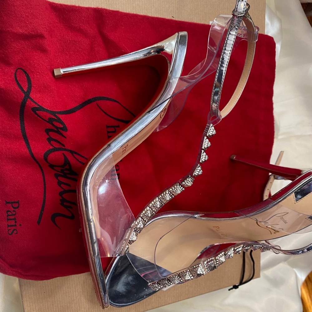 Christian Louboutin Jamais Assez PVC heels